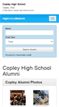 Mobile Screenshot of copleyhighschool.org
